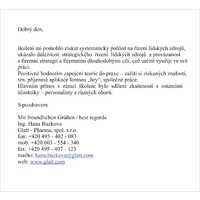 reference Glatt Ing. Buzková, reference od účastnice Akademie HR